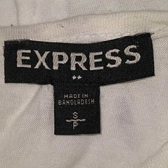 Express Cut Out White Tank Top - Picture 4 of 4